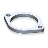 PHR PowerHouse Racing Flange, Stainless Steel, 2-Bolt, Unthreaded, 3" Opening