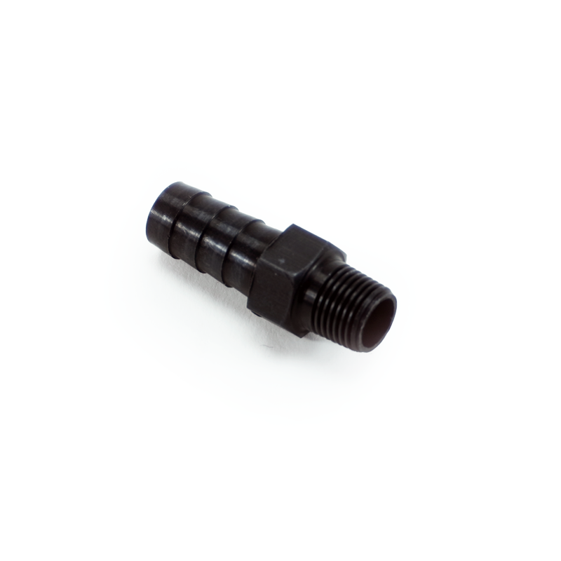 PHR PowerHouse Racing PHR 1/8 NPT male to 3/8 hose barb, Staight, Aluminum, Anodized Back