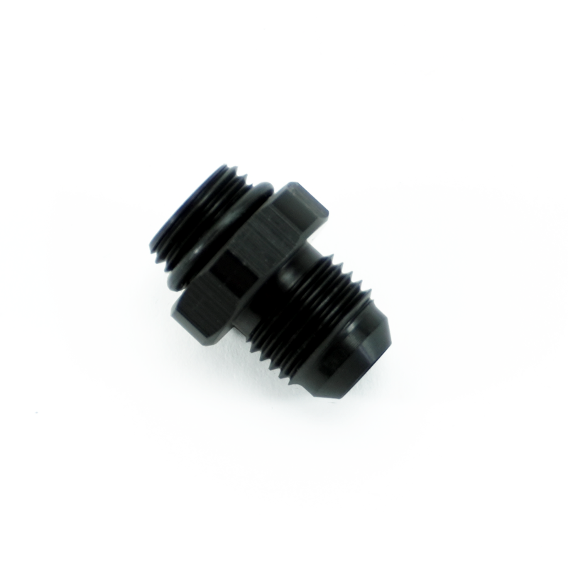 PHR PowerHouse Racing '-6ORB Male to -6AN Male Fitting, Straight, Aluminum, Anodized Black