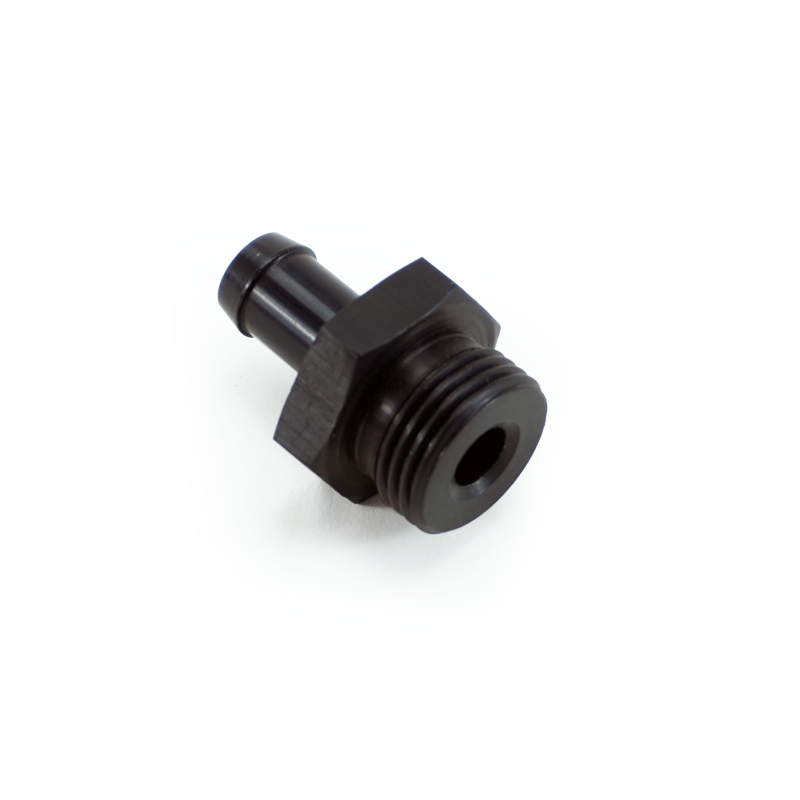 PHR PowerHouse Racing M18 X 1.5 to 3/8 barb fitting, Straight, Aluminum Anodized Black