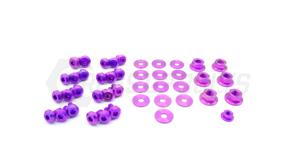 PHR PowerHouse Racing Toyota Supra (1993-1998) MKIV Titanium Dress Up Bolts Engine Bay Kit - Purple