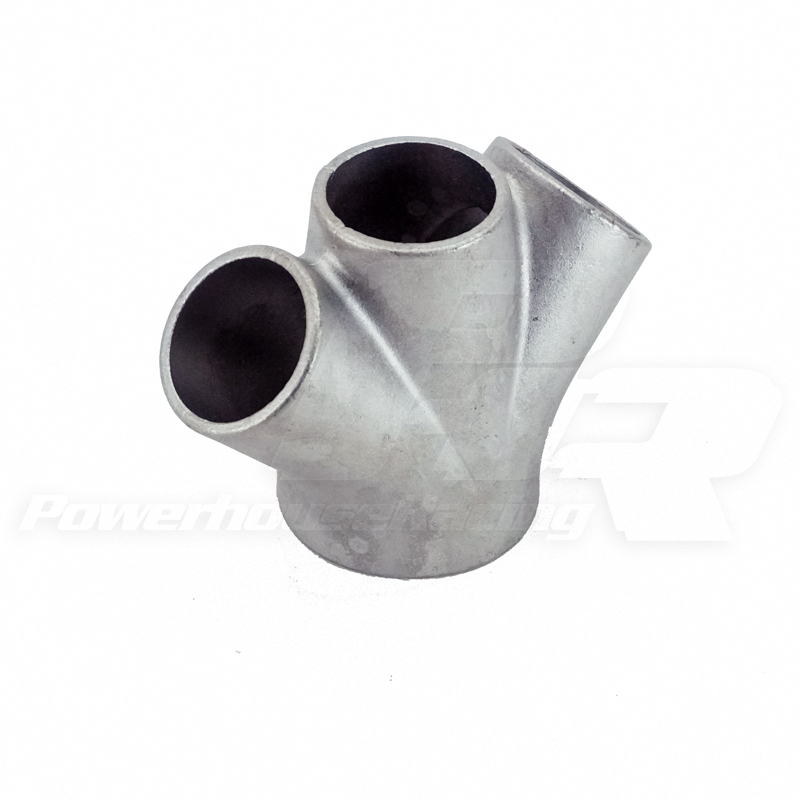 PHR PowerHouse Racing PHR Cast Collector, 3 into 1, 3 x 1.25 schedule 10 into 2.0 schedule 10, inline