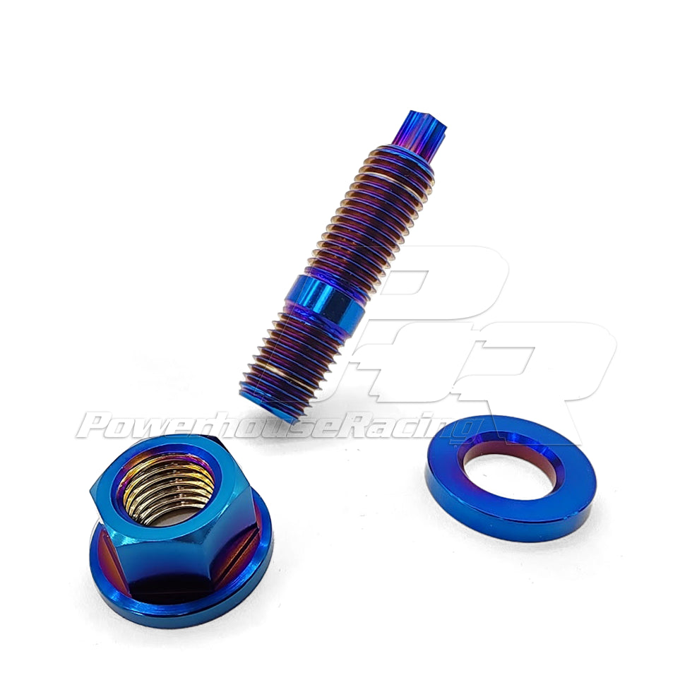 PHR PowerHouse Racing PHR Titanium Stud Kit, M10X1.25, 6pt, 37mm - Includes Stud, Nut and Washer