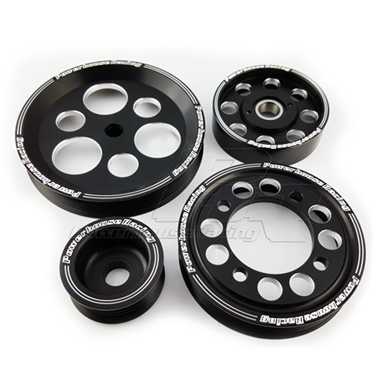 PHR PowerHouse Racing PHR 4 Piece Billet Aluminum Pulley Kit w/ idler for 1JZ/2JZ (non-VVT-i