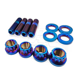 PHR PowerHouse Racing PHR Titanium Manifold to Stud and Nut Kit (Set of 4)