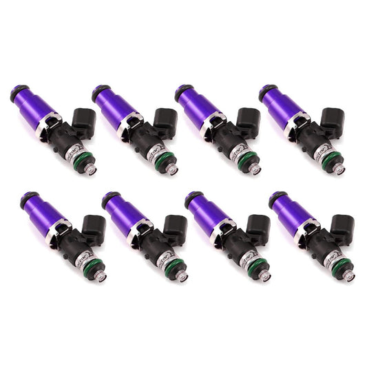 Injector Dynamics ID1700-XDS, for BMW E90 / E92 / E93 M3 2007+, 14mm (grey) adapter top. Set of 8.