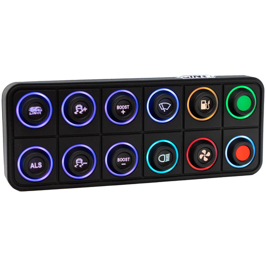 Link ECU  12 key (2x6) CAN Keypad with interchangeable 15mm inserts (sold separately) - Future Motorsports - ENGINE MANAGEMENT / ECU - LINK - Future Motorsports