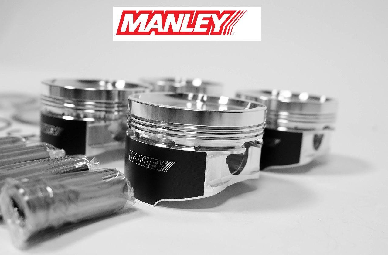 Manley EXTREME DUTY Forged Pistons 4G63T 7-bolt Evo 4-9 85.5mm +0.5mm -12 cc 10.5:1 100mm Stroker - Future Motorsports - ENGINE BLOCK INTERNALS - Manley Performance - Future Motorsports