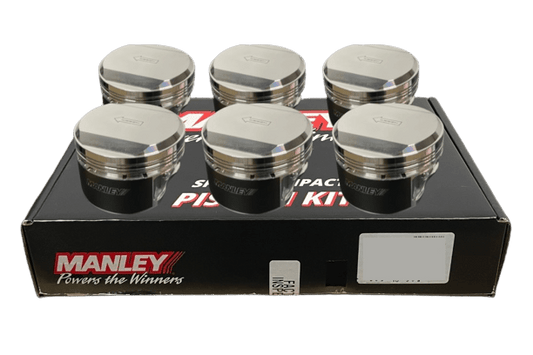 Manley EXTREME DUTY Platinum Series Forged Pistons Nissan RB26DETT 87.25mm +1.25mm +20 cc 9.0:1 - Future Motorsports - ENGINE BLOCK INTERNALS - Manley Performance - Future Motorsports