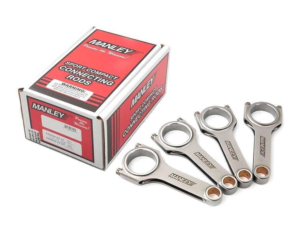 Manley Forged H Beam 156mm Long Connecting Rods Mitsubishi 7 Bolt 4G63T Evo 8 9 - Future Motorsports - ENGINE BLOCK INTERNALS - Manley Performance - Future Motorsports