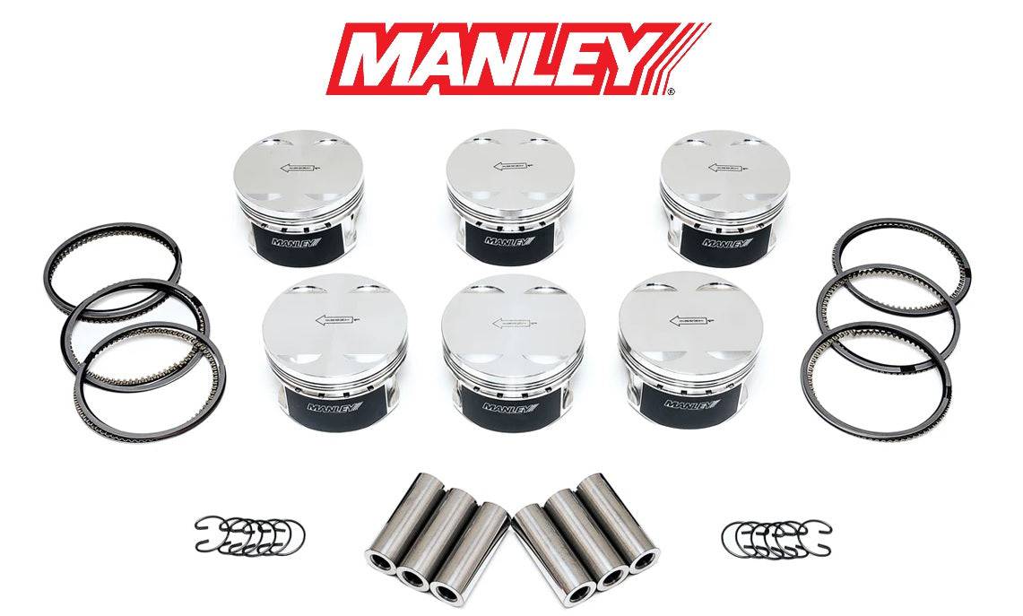Manley Forged Turbo Tuff Pistons Toyota Supra MK4 2JZ 2JZ-GTE 2JZ-GE 86.75mm +0.75mm -8 cc 9.0:1 - Future Motorsports - ENGINE BLOCK INTERNALS - Manley Performance - Future Motorsports
