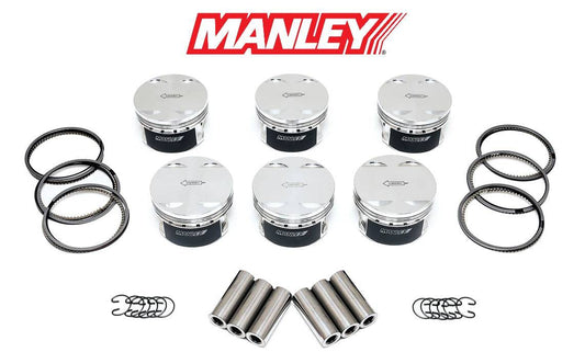 Manley PLATINUM SERIES Forged Pistons BMW 135i M235i 335i 435i N55B30 M3 M4 S55B30 84mm STD -10.5 cc 10.2:1 - Future Motorsports - ENGINE BLOCK INTERNALS - Manley Performance - Future Motorsports