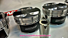 Manley Platinum Series "Turbo Tuff" Piston Kit Supra 2JZ 3.0Ltr (86mm Stroke) Standard Crank - Future Motorsports - ENGINE BLOCK INTERNALS - Manley Performance - Future Motorsports