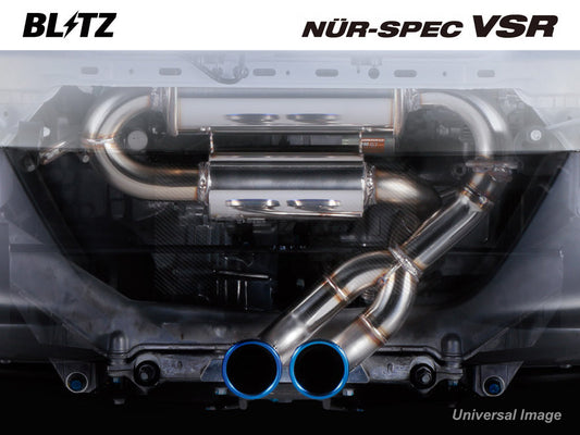 Blitz Nur Spec VSR Exhaust System - 2 Piece - Swift Sport ZC31S