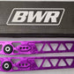 BWR Honda Civic EK Billet LCA (lower control arms) Purple Fits: 1996-2000 Honda Civic (all) Open Box
