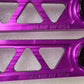 BWR Honda Civic EK Billet LCA (lower control arms) Purple Fits: 1996-2000 Honda Civic (all) Open Box