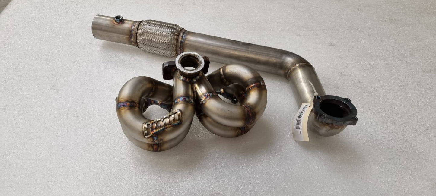 BWR Honda B Series T3 RamHorn Stainless Steel Turbo Setup Kit 44mm VBand Wastegate Open Box