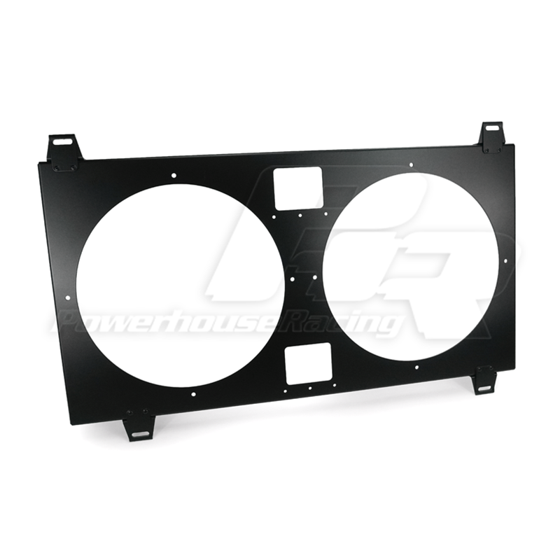 PHR Dual High Performance SPAL Fan Shroud, Shroud Only 
- Matte black powder coat finish