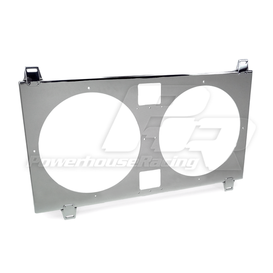 PHR Dual High Performance SPAL Fan Shroud, Shroud Only 
- Polished finish