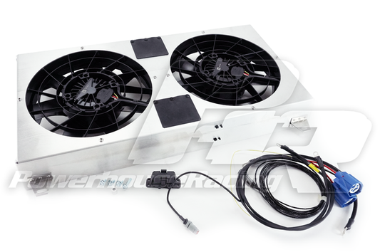 PHR Dual Brushless SPAL Fan Kit

- Raw finish  - Includes 12" heavy duty SPAL fans and wiring harness