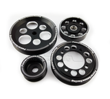 PHR 4 Piece Billet Aluminum Pulley Set for 2JZ - Black edition