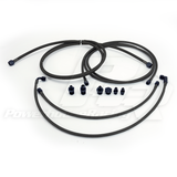 PHR E85 Fuel Line Kit for 1993-1998 MKIV Supra -Single -8 feed- -6 return
- Black coated stainless braided Teflon line