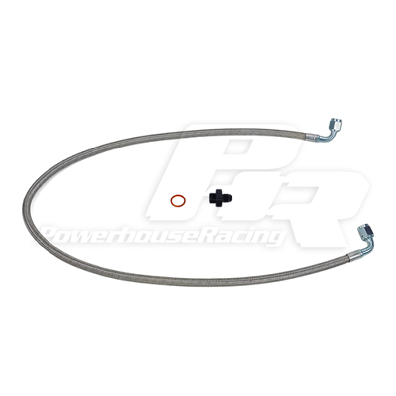 PHR Power Steering Cooler Delete Line-Stainless braided Line-Left Hand Drive