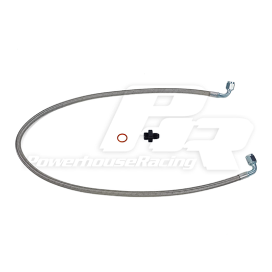 PHR Power Steering Cooler Delete Line-Stainless braided Line-Left Hand Drive