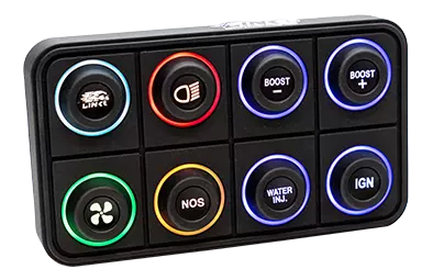 Link ECU  8 key (2x4) CAN Keypad with interchangeable 15mm inserts (sold separately) - Future Motorsports - ENGINE MANAGEMENT / ECU - LINK - Future Motorsports