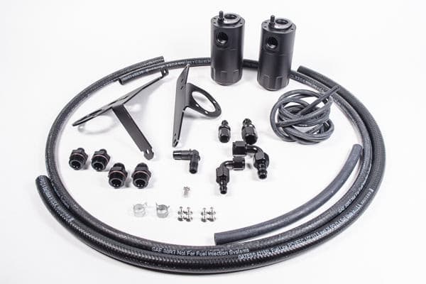 RADIUM ENGINEERING DUAL CATCH CAN KIT, S2000, 00-05, LH DRIVE ONLY, FLUID LOCK