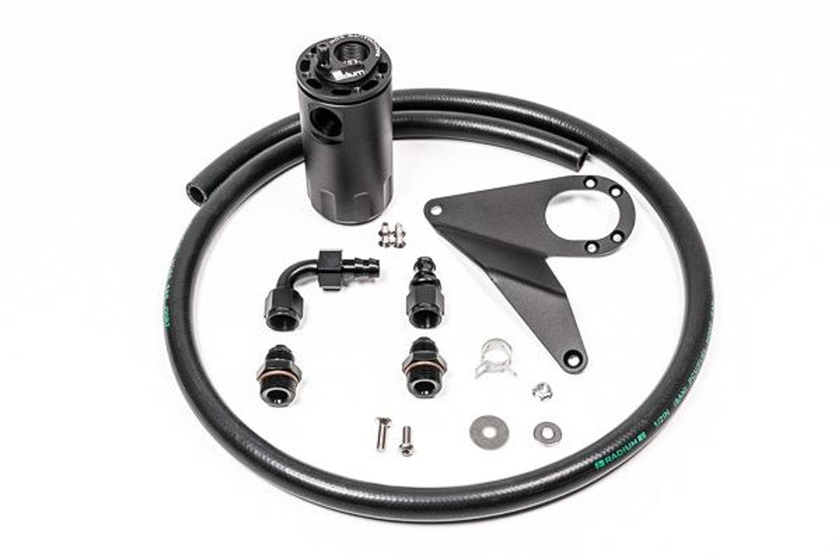 RADIUM ENGINEERING CATCH CAN KIT, CRANKCASE, EVO X, 2010-2016, FLUID LOCK