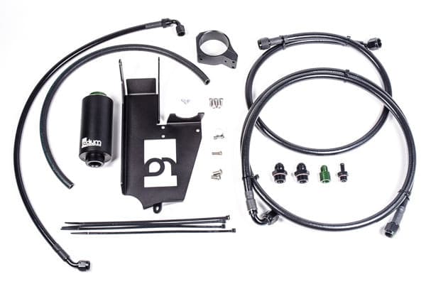 RADIUM ENGINEERING FUEL HANGER PLUMBING KIT,?EVO 7-8-9,?MICROGLASS FILTER