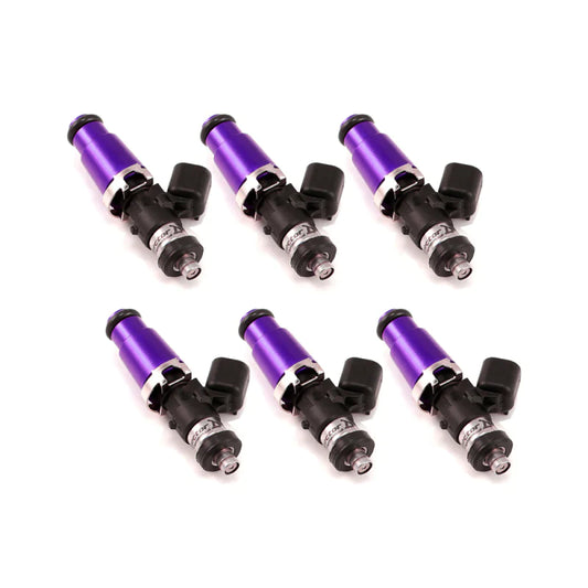 Injector Dynamics ID2600-XDS, for R35 / VR38. 14mm (grey) adapter top. GTR lower spacer / 14mm bottom o-ring.  Set of 6. - Future Motorsports - INJECTORS - Injector Dynamics - Future Motorsports