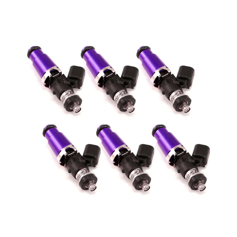 Injector Dynamics ID1300x², for G37 / VQ37 applications. 14mm (grey) adapter top. GTR lower spacer. Set of 6. - Future Motorsports - INJECTORS - Injector Dynamics - Future Motorsports