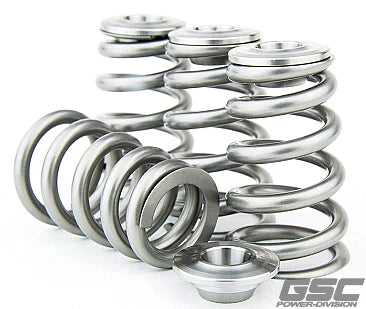 GSC Power Division Single Conical Valve Spring and Titanium Retainer Kit. Shim over/Shimless Bucket Only 3SGTE