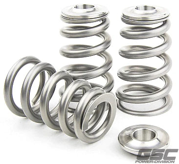 GSC Power Division EXTREME Pressure Single Conical Valve Spring and Ti Retainer kit (INCL. SEATS) 4G63T
