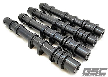 GSC Cam set. Use with Stock or Upgraded Turbo 300-500whp, Fast Spooling no loss of bottom end power, Upgraded Springs Required Subaru EJ257 WRX STI 04-07