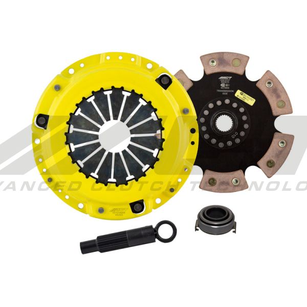 ACT Clutch Kit Sport/Race Rigid 6 Pad Honda Accord 1998-2003 1.6L L4 1590cc, CRX Del Sol 1992-1998 1.5L L4 1493cc, 1.6L L4 1590cc Esi