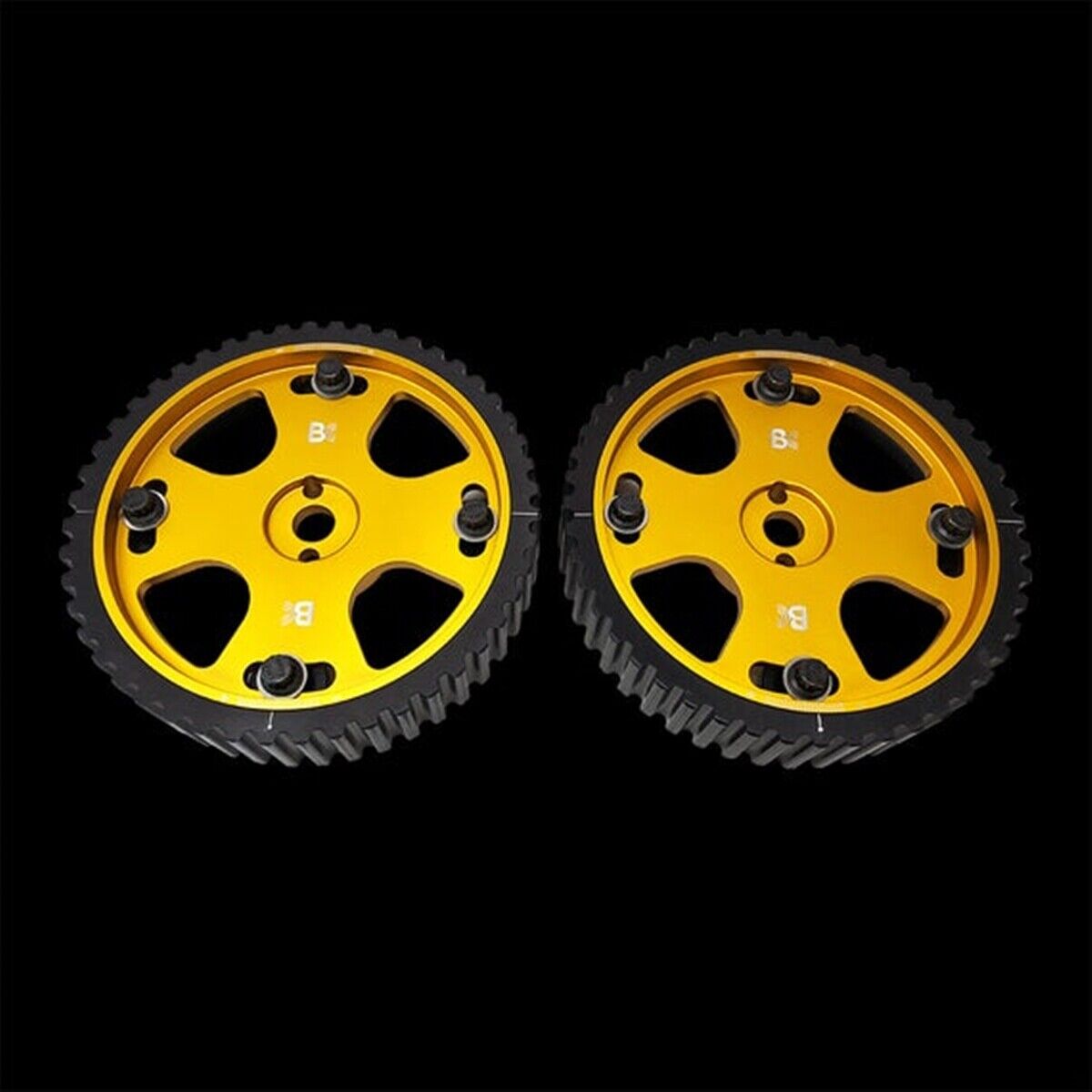 ADJUSTABLE CAM GEARS - Gold Anodize (Mitsubishi 4G63/Evo VIII) - Pair - Future Motorsports - CAM GEARS - BRIAN CROWER - Future Motorsports
