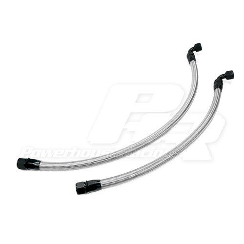 PHR -12 Breather lines for PHR Gen 2 Breather Tank to PHR Billet Valve Covers - Stainless Braided Line