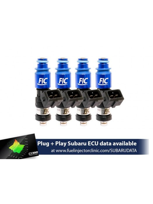Fuel Injector Clinic (FIC) 1650cc Subaru WRX('02-'14)/STi ('07+) Injector Set (High-Z)