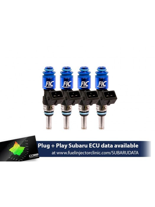Fuel Injector Clinic (FIC) 1200cc Top-Feed Converted Subaru Sti ('04-'06) Legacy GT ('05-'06) Injector Set (High-Z)
