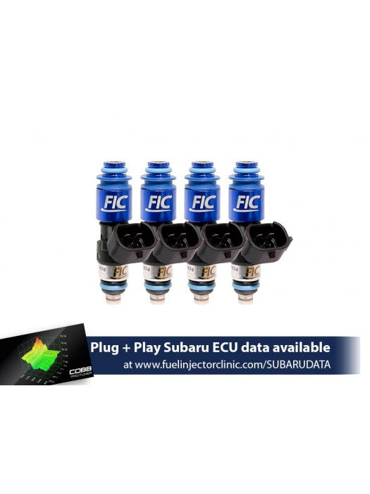Fuel Injector Clinic (FIC) 2150cc Top-Feed Converted Subaru Sti ('04-'06) Legacy GT ('05-'06) Injector Set (High-Z)