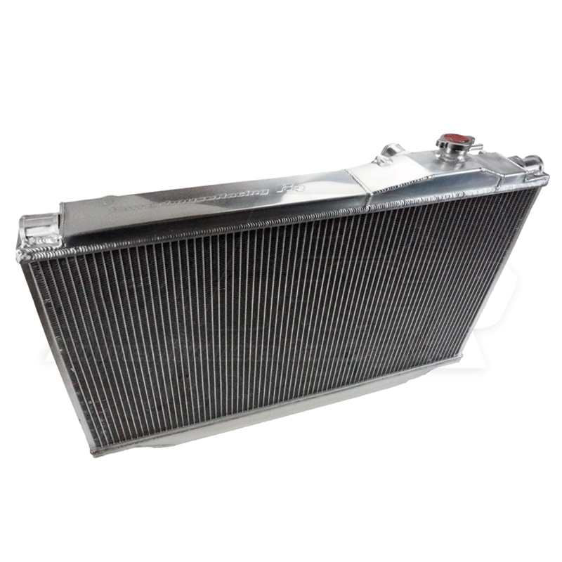 PowerHouse Racing (PHR) XTM Aluminum Race Radiator - Wrinkle black powder coat finish