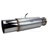 PowerHouse Racing (PHR) Burns 4" Muffler with 5" polished tip, for 1993-1998 MKIV Supra
