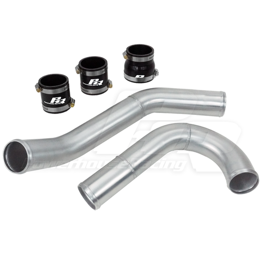 PowerHouse Racing (PHR) 2.5" Hot Side Intercooler Pipe Kit for Stock Twin Turbos to Straight Entry Intercooler
- Matte black powder coat