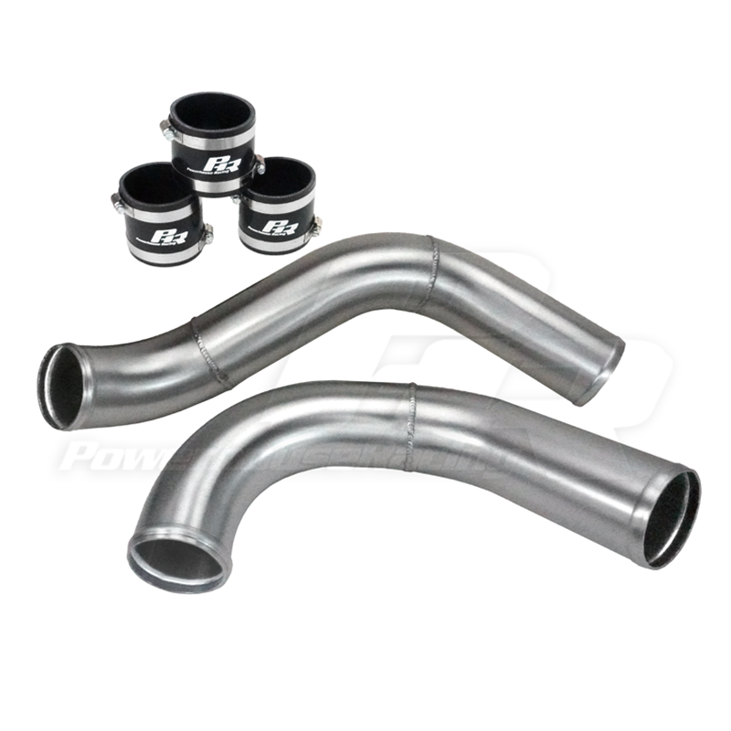 PowerHouse Racing (PHR) 3.0" Street Torque Hot Side (Drop Down) Intercooler Pipe Kit for Straight Entry Intercooler
- Gloss black powder coat