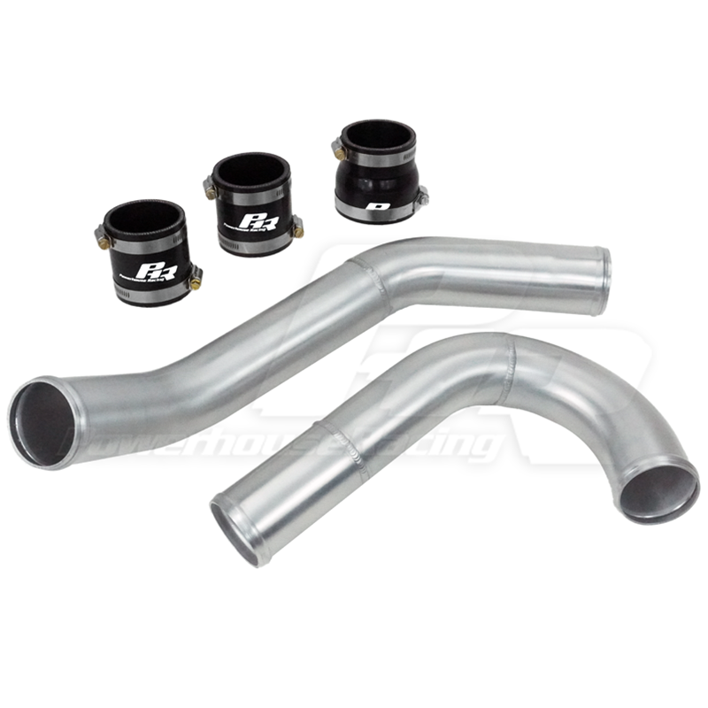 PowerHouse Racing (PHR) 2.5" Hot Side Intercooler Pipe for S23/S45 Turbo Kits - Wrinkle black powder coat