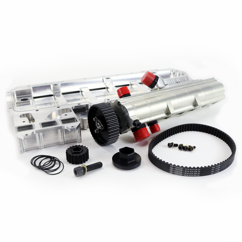 7 Stage Dry Sump System, Rear Acc., Side Man, 1.400"- Polished finish
- -20AN inlet and outlet
 - Polished finish will only be on the top tank, lower tank will have a raw finish